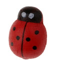 50pcs Red Ladybird Shape Wooden Shank Buttons for DIY Kids Craft Sewing 18mm