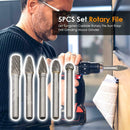 5pcs/set Tungsten Carbide Rotary File Burr Rasp Drill Grinding Wood Grinder A