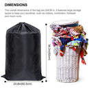 23.8x36.2" Laundry Bag Backpack Travel Storage Drawstring Dirty Clothes Holder