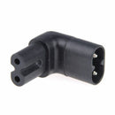 2.5A IEC320-C8 to C7 90 Degree Up Angle Angled Power Adapter Converter 110-