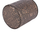 1 pc High Quality Brown Leather Rune Dice Cup PU leather 82x82x91mm!E