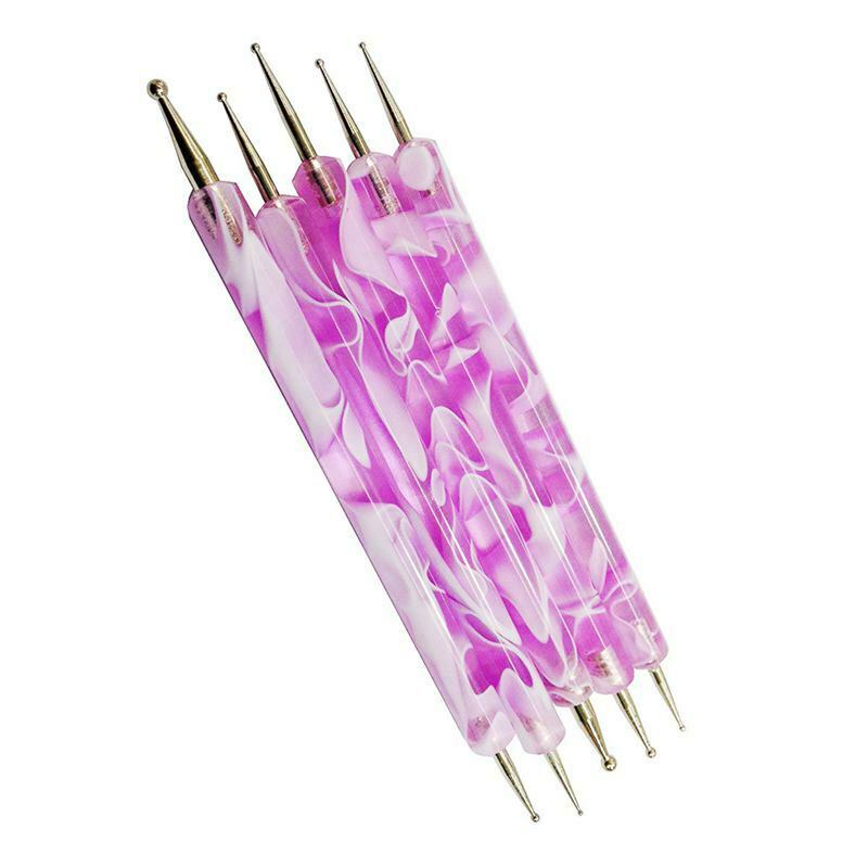 Set of 5 Nail Art Dotting Pen Manicure Accessory Kit Pedicure of Nail ArtNa P2A2