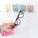 5X(Plain Square Nail-Free Strong Viscose Hook Kitchen Wall Non-Mark Hook B L3T9)