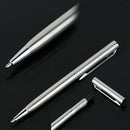 Students Stainless Steel Ball-point Pen Short Spin Office Teens Supplies Sc B2B3