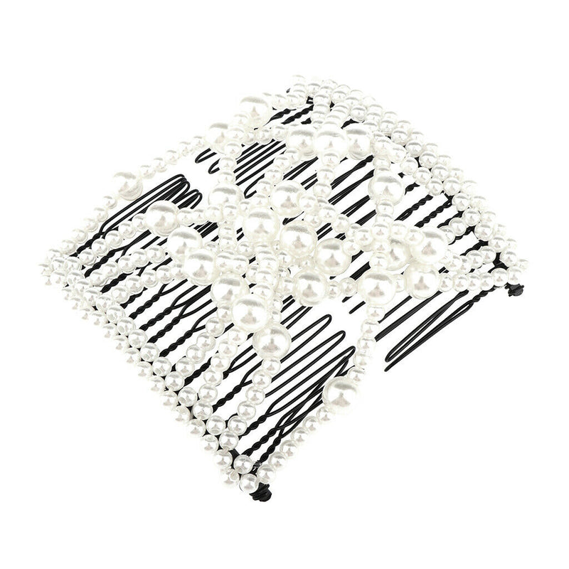 2Pack Double Insert Comb Clip Stretchy Hair Head Comb DIY Hair Styling Tools