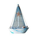 2Pcs Wooden Nautical Lighthouse Anchor Wall Hanging Ornament, Beach Wooden Boat