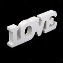 1-10 Wooden Table Numbers with Holder Base & 6 Pieces White Wooden Sign for