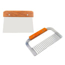2x Wavy Straight Cutter Soap Mold Loaf Cutter Cake Candles Potato Cutting Tools