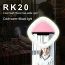 Dual-side phone LED selfie light Up Flash Photography Luminous Lamp 3 Brigh