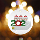 DIY Name Blessing Christmas Tree Hanging Pendant PVC Festival Ornament (B)