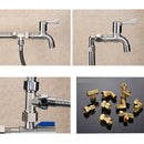 1/2'' Female Male 3 Way Tube Hose Coupler Connector Joint Fitting Type B