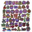 50Pcs Neon Stickers Skateboard Laptop Luggage Guitar Bike Car Bomb Dec- OZ