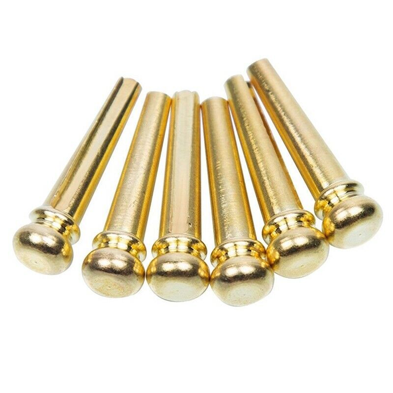 Guitar Bridge Pins 6pcs Copper Endpin 6 String Pegs With Electric Acoustic