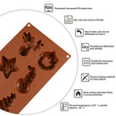 Christmas Fondant Cake Mold Pudding Series Baking Chocolate Handmade Tools NLBX