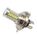1X Car H4 33 SMD LED Fog DRL Headlight Globe Light Lamp Bulbs White Lights PHN