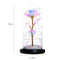 20LED Foam Night Lamp Foil Rose Glass Dome Copper Wire Fairy String Lights A