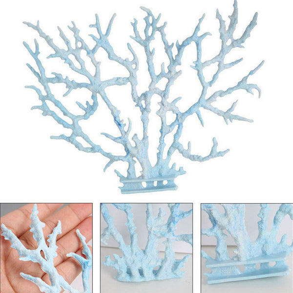 2x Simulation Coral Ornament Underater Plant for Fish Tank Aquarium Decor