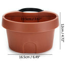 3 Pc/Lot Unique Gutter Downspout Garden Flower Pot Drain Pipe Flower Pots T