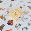 46pcs Animal World DIY Diary Album Stickers Paper Labels Gifts Packaging  OZ