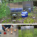 10 plate Outdoor Camping Cook Picnic Stove BBQ Burner Windshield Screen Fo MGM