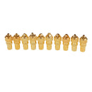 10pcs TV Aerial Male Connectors Coaxial RF Cable Plug Grip End Adapter