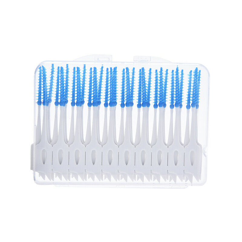 40PCS Clean Tooth Floss Head Hygiene Dental Plastic Interdental Brush ToothS Ew