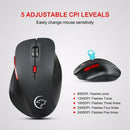 2.4Ghz Wireless Mouse Ergonomic Mice 6 Buttons 2400Dpi 4 Adjustment Levels
