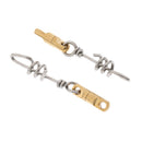 2Pcs Heavy Swivels Snap Swirl Connector Corkscrew Saltwater Fishing Tackles