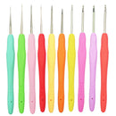 1Pcs Blue Aluminum Crochet Hook Knit Needle Sweater Knitting Tool 0.5mm