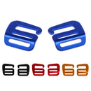 2 Pcs G Hook Webbing Buckle Quick Release for Backpack Strap Belt Blue