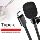 Lavalier Condenser Microphone Windproof Type-C Interface Gift With Usb Adapter