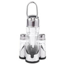5X Salt Pepper Oil Sauce Vinegar Dispenser Cruet Condiment Set Glass Contai H3K2