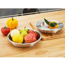 Stainless Steel Mixing Bowl Nesting Bowl Outdoor Camping Picnic Plates 24cm