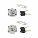 2x Oblique Tongue Drawer Lock Cam Lock File Cabinet Desk Drawer Locker Cu BCD