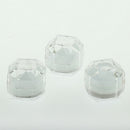 20PCS Acrylic Transparent Ring Box Small Plastic Jewelry Display Case White
