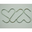 4 Pcs Scarf Apparel Punch Cup Bowl S Shaped Metal Hooks Hangers X8S5