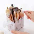Cartoon Makeup Pouch Organizer Waterproof Stand Cosmetic Storage Bag (Red) A