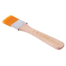 2pcs Orange Bristle Wooden Handle Oil Painting Paint Brush 1.2" Width