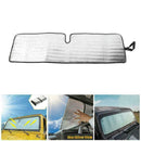 Front Windshield Sun Shade Visor Blocks UV Rays Sunshade For Jeep C6J2 G6W2