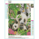 5D DIY Full Drill Diamond Painting Panda Cross Stitch Embroidery Mosaic Kit