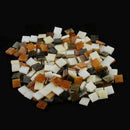 500x Colorful Square Glass Mosaic Tiles Tessera for Art Craft Supply 10x10mm