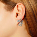 Novelty Glitter Earrings Women Rhinestone Geometric Ear Stud Jewelry Gift
