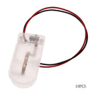 10Pcs DIY CR2032 3V Button Coin Cell Battery Holder Case Box White hv2n