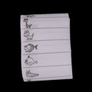 100pcs Washable Iron on Name Colthing Labels School Garment Fabric Tags Mar M&E