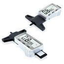Digital Tread Depth Gauge 0-25.4Mm/0.01Mm Metric/Inch/Fraction Big Lcd Disp
