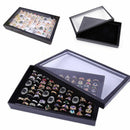 100 Earring Ring Jewellery Display Storage Box Tray Show Case Organiser Holder--