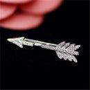 1x Creative Bow Arrow Crystal Ear Stud Women's Fashion Earrings Jewelry Gift  Gw