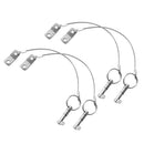 4pcs Stainless Steel Quick Release Pin with 6.3" Lanyard for Boat Top Deck