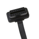 16 Pin OBD2 Male To Double Female Splitter Flat Thin Connector Extension Cable y
