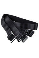 5X(Black Elastic Fabric Metal Hook End Bra Straps Pair for Ladies S9O3)